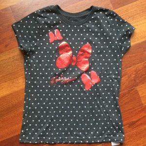 Disney girls Sz L 10/12  Minnie Mouse shirt